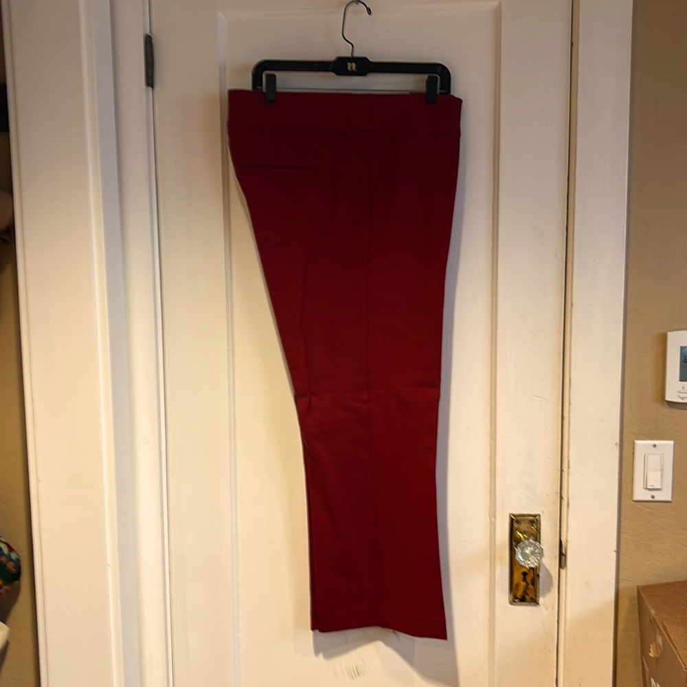 NWOT Spanx 3x Dark Red Ponte Pant